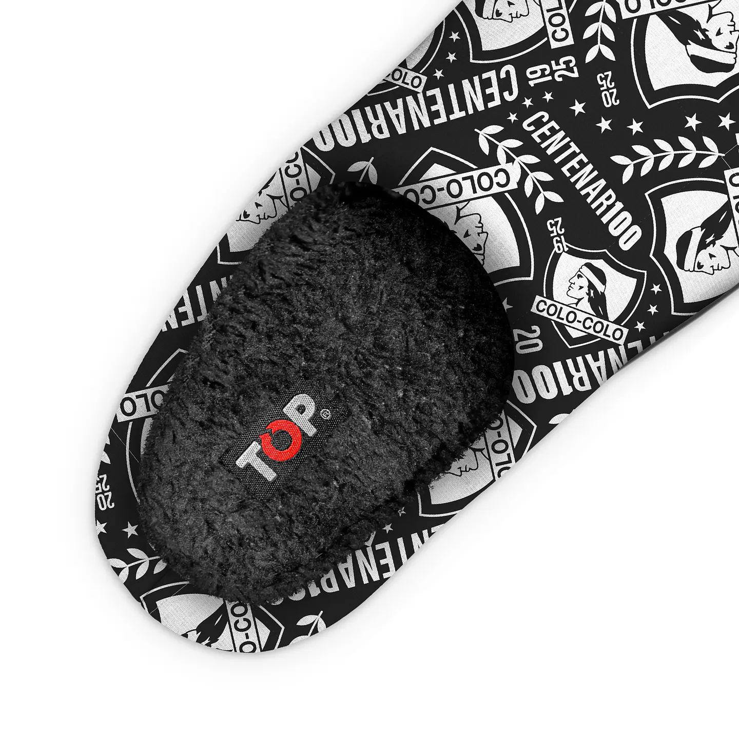 Pantufla Hombre Colo Colo 493Ccc2 Negro-Blanco 3