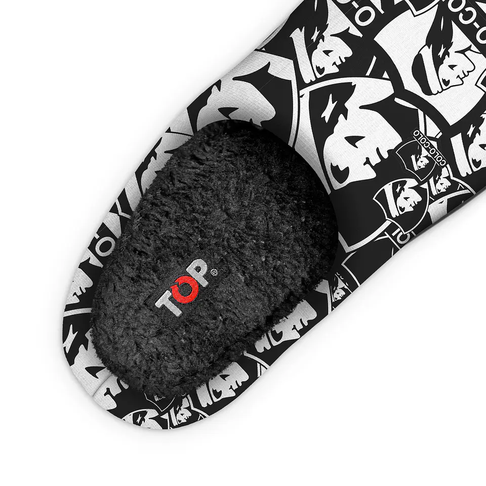 Pantufla Hombre Colo Colo 493Ccc1 Negro-Blanco 3