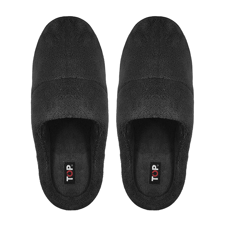PANTUFLA HOMBRE BASICA 491C1 NEGRO 1