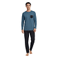 PIJAMA HOMBRE C/P M/L C/PANTALON 262AIC3 AZUL - Miniatura 1
