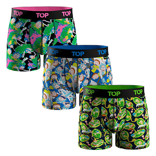 BOXER HOMBRE PACK 3 L/MEDIO RICK AND MORTY 208ARMP3C3