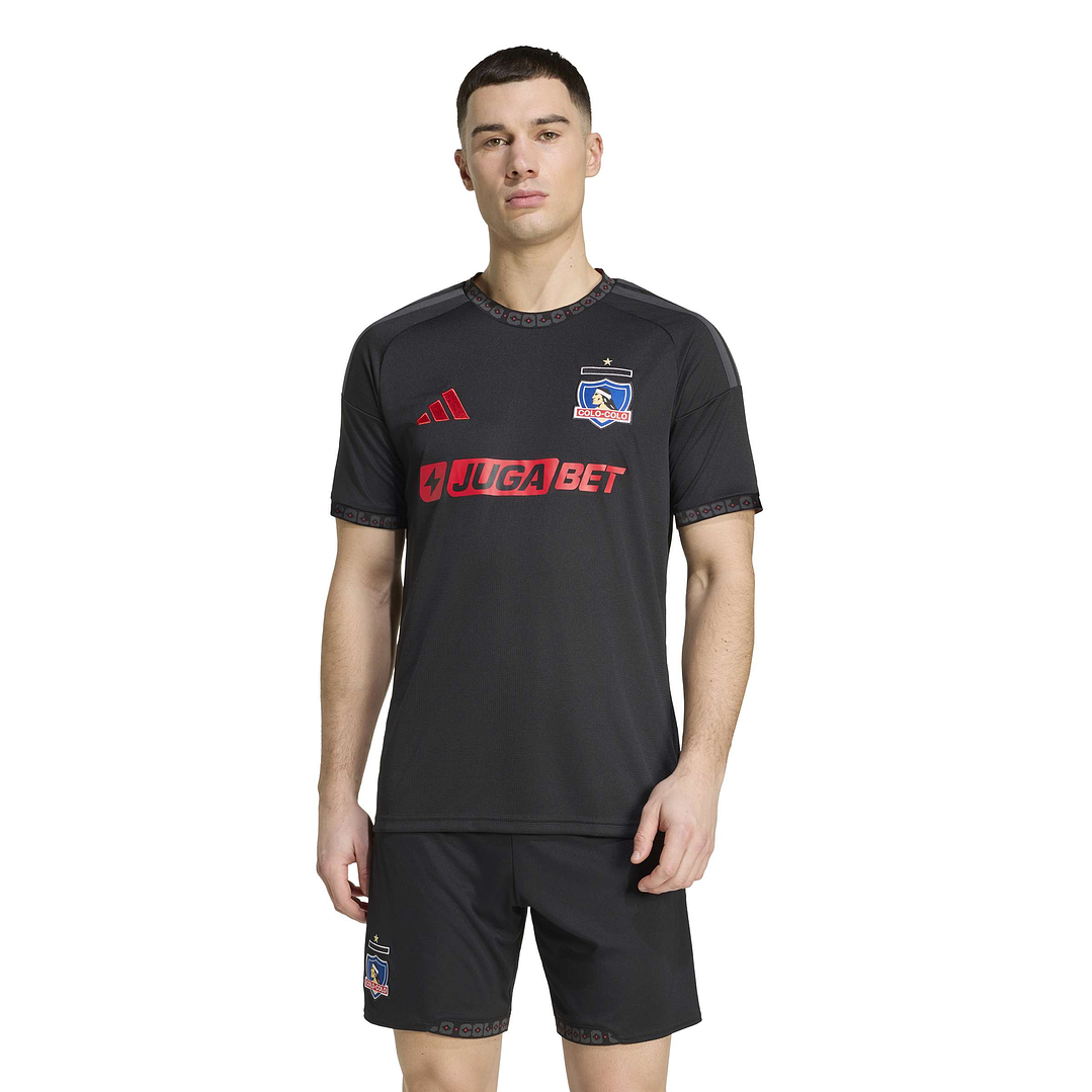 CAMISETA HOMBRE  Manga corta COLO COLO AWAY ADIDAS JL6690 NEGRO 1