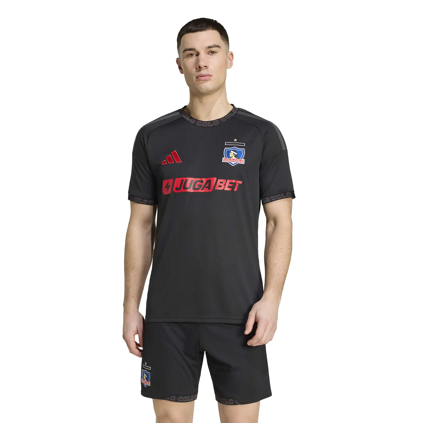 Camiseta Hombre  Manga Corta Colo Colo Away Adidas Jl6690 Negro 1
