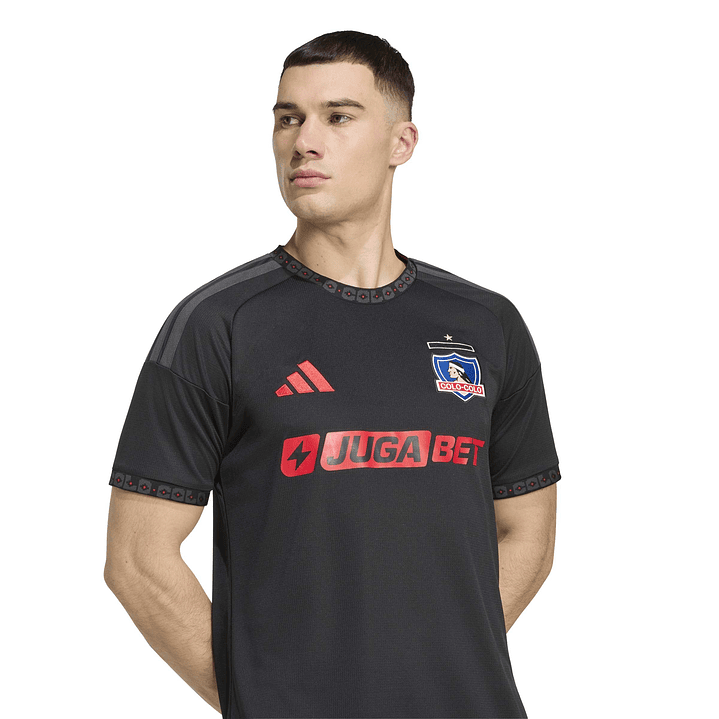 CAMISETA HOMBRE  Manga corta COLO COLO AWAY ADIDAS JL6690 NEGRO 6