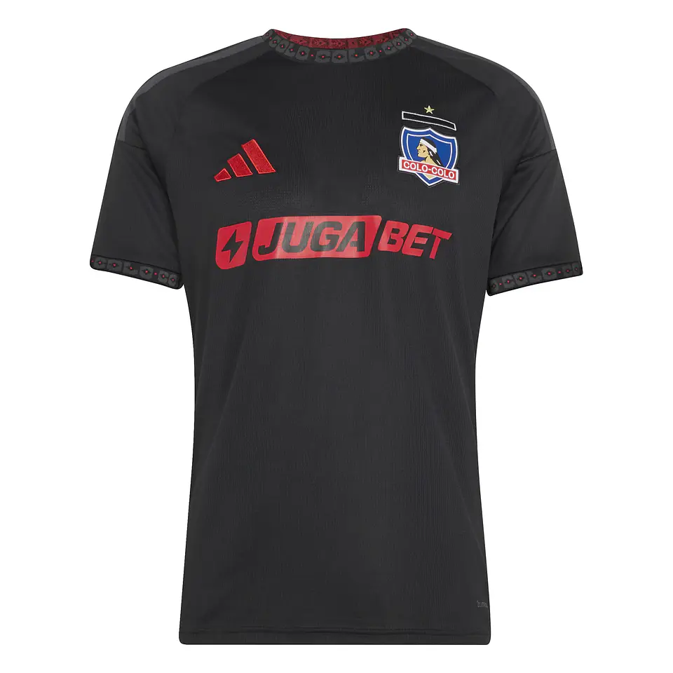 Camiseta Hombre  Manga Corta Colo Colo Away Adidas Jl6690 Negro 4