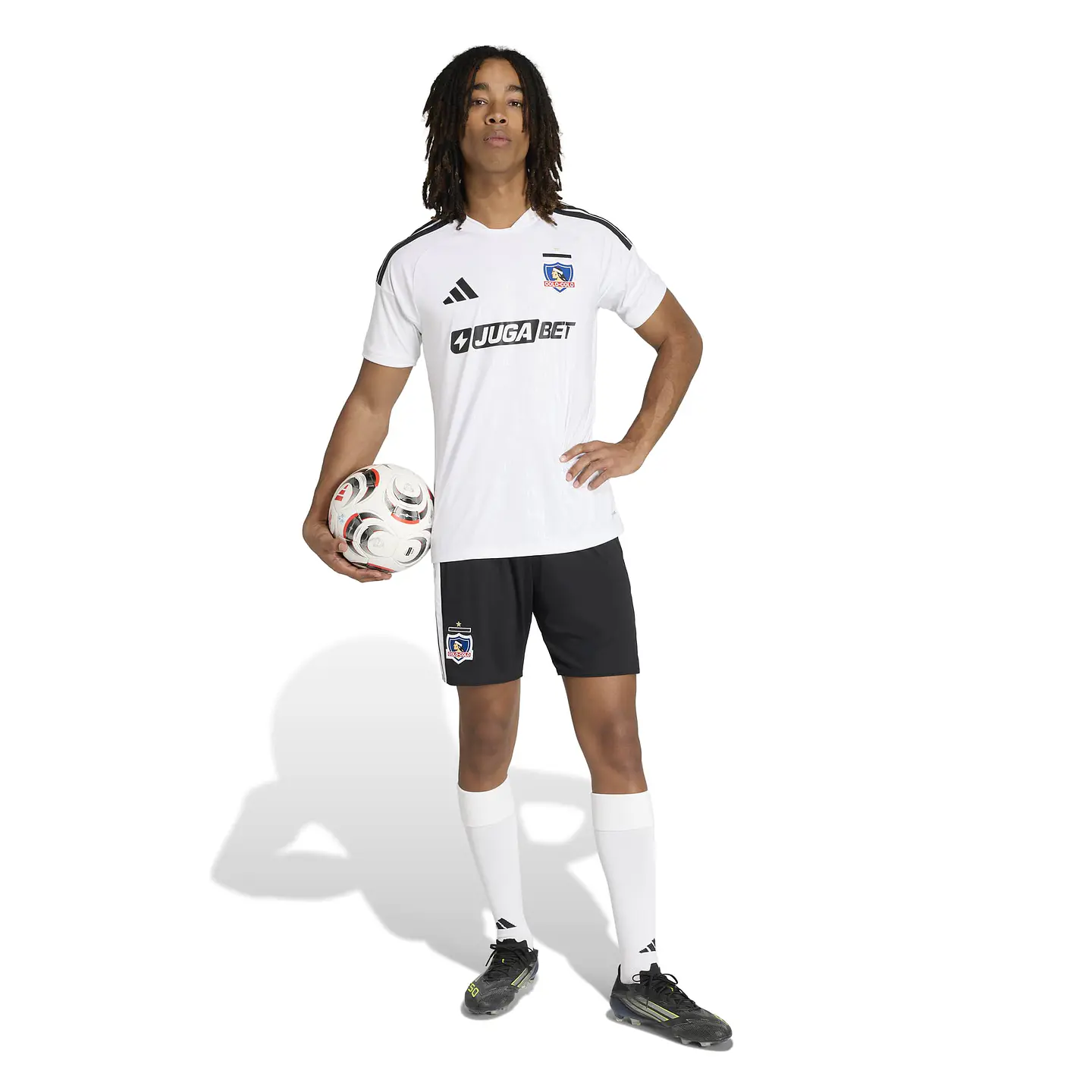 Camiseta Hombre  Manga Corta Colo Colo Home Adidas Jl6689 Blanco 3