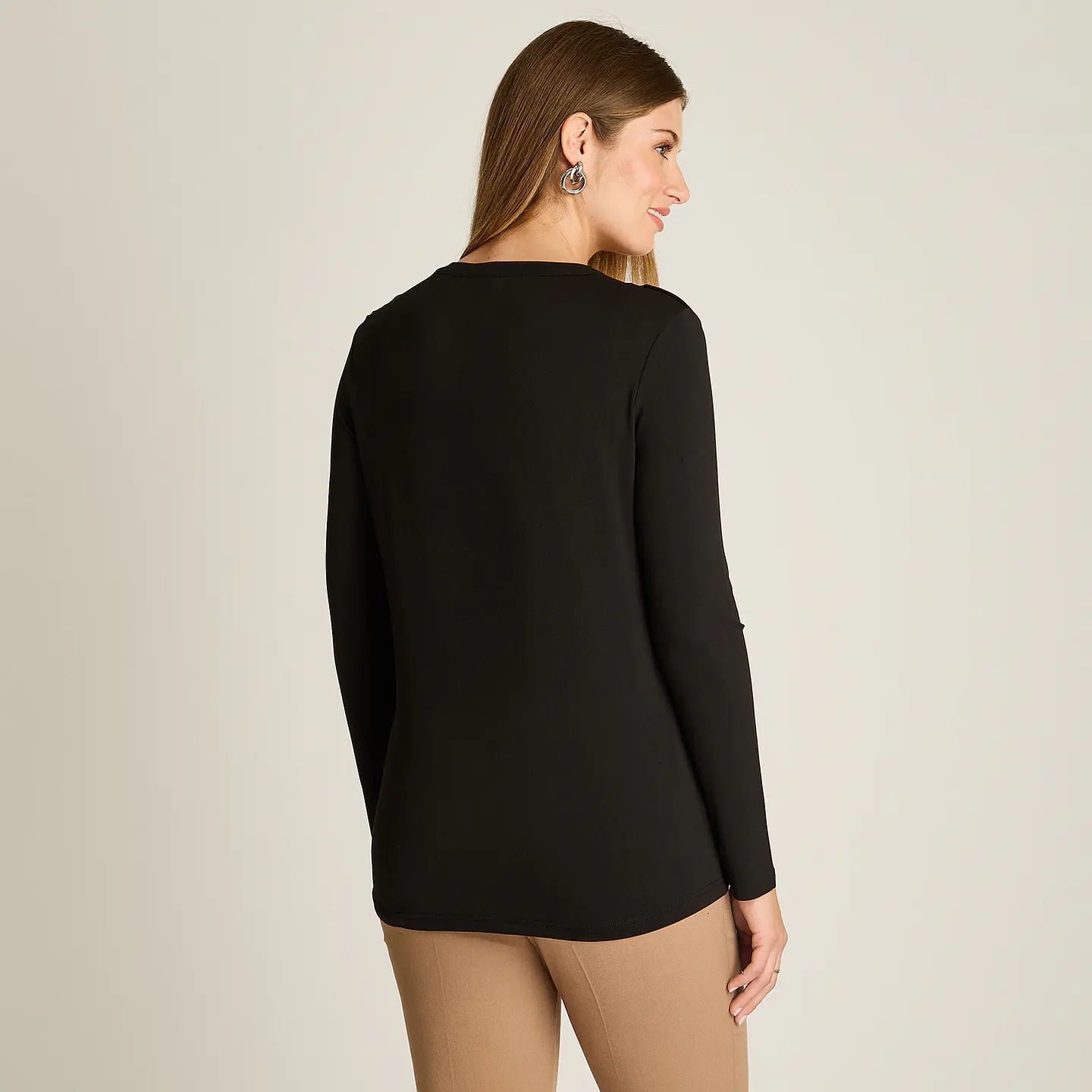 Polera (Mu) M/L C/Mao Aplic Botones Lisa Lorenzo Imp. 108506 Negro  4