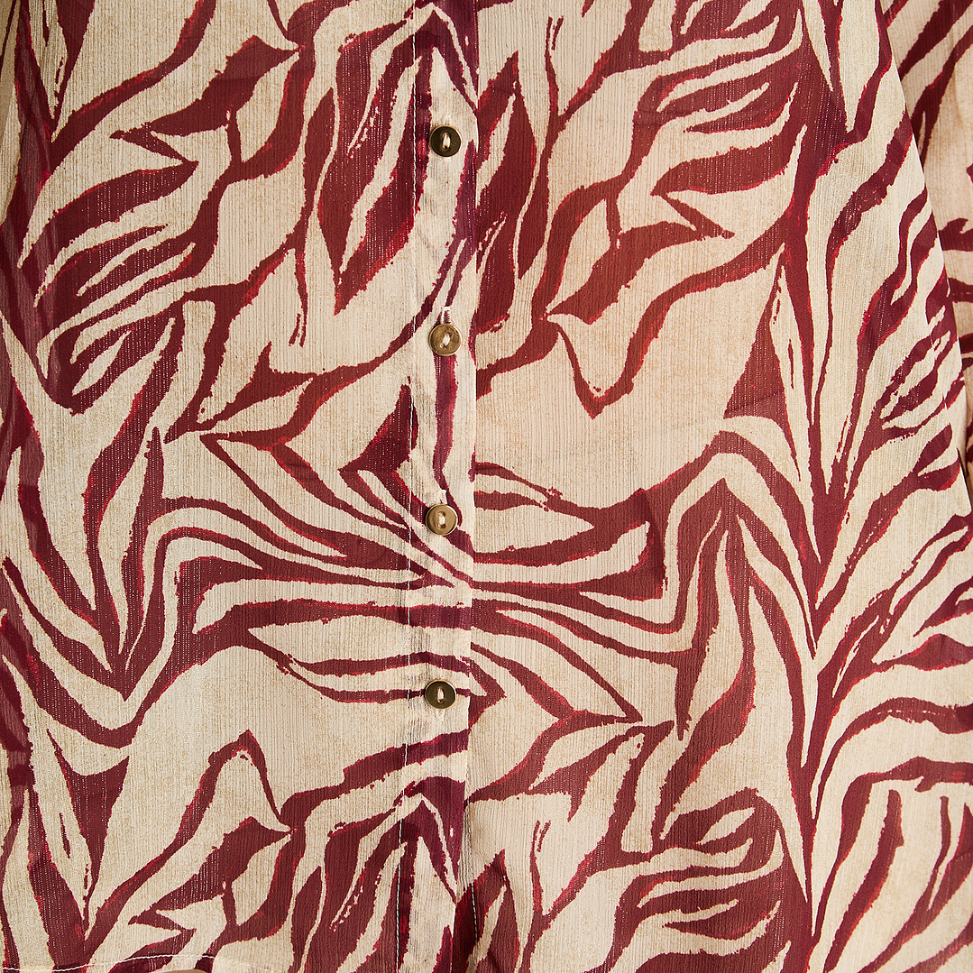 BLUSA (MU) M/L CAMISERA EST. APLIC LUREX LORENZO IMP. 208507 BURDEO  4