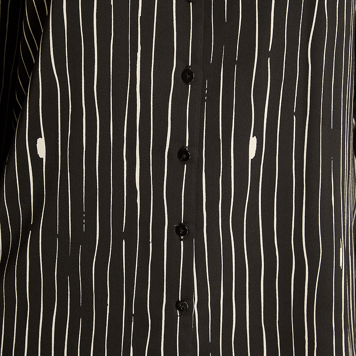 BLUSA (MU) M/L CAMISERA SATIN BASICA LISA LORENZO IMP. 208505 NEGRO  3