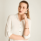 BLUSA (MU) M/L CAMISERA GEORGETTE EST LORENZO IMP. 208506 BLANCO  - Miniatura 4