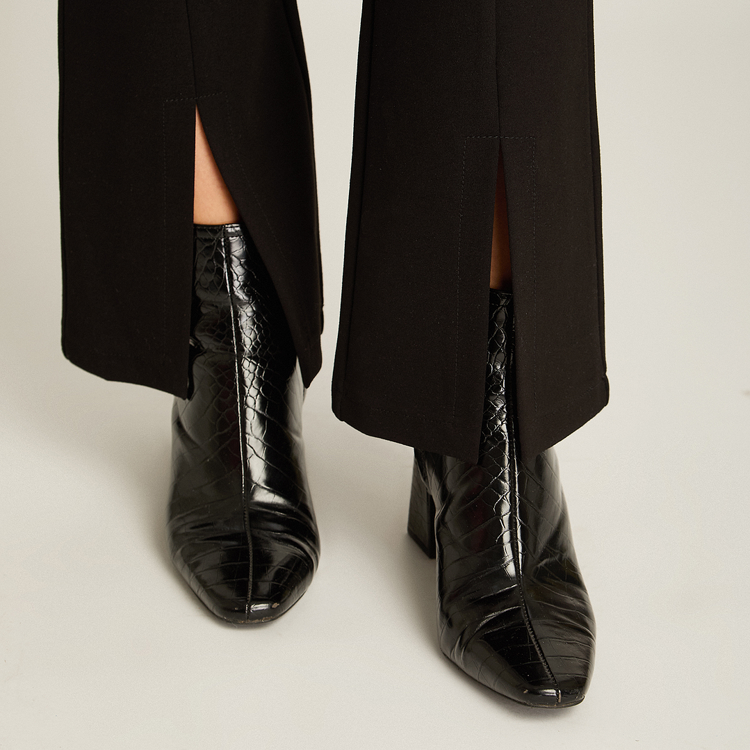 CALZA (MU) FLARE APLIC BOTONES LORENZO IMP. 718504 NEGRO S 4