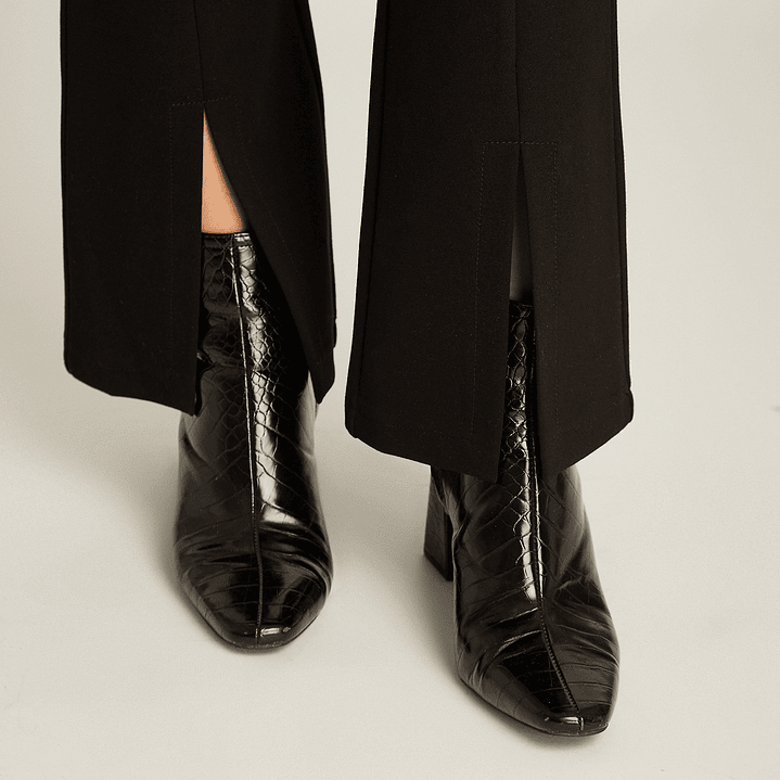 CALZA (MU) FLARE APLIC BOTONES LORENZO IMP. 718504 NEGRO S 4