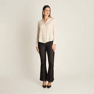 BLUSA (MU) M/L CAMISERA LISA APLIC LUREX LORENZO IMP. 208513 ARENA 