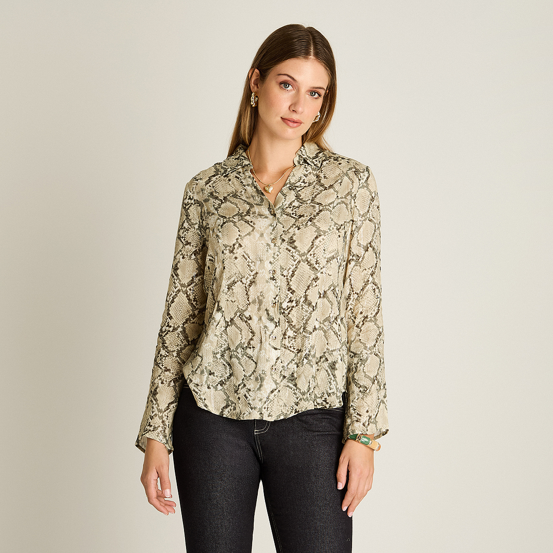 BLUSA (MU) M/L CAMISERA EST. APLIC LUREX LORENZO IMP. 208513 PISTACHO  1