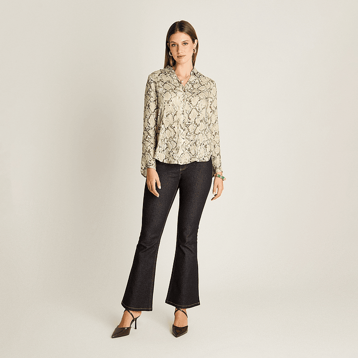 BLUSA (MU) M/L CAMISERA EST. APLIC LUREX LORENZO IMP. 208513 PISTACHO  2