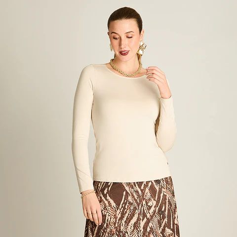 POLERA (MU) M/L C/P BASICA LISA TT LORENZO IMP. 100010 ARENA 