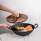 WOK 32CM TAPA MADERA IRON CAST BRANDO 690222132571 - Miniatura 1