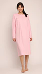 Camisa (Mu) C/P M/L Pata Boton Acanalada C/Bordado Algodón Mon-Amour 123 Rosado  - Miniatura 1