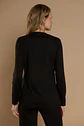 Chaleco (Mu) M/L Melange C/Polera Listada Give Y76400 Negro  - Miniatura 6