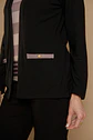 Chaleco (Mu) M/L Melange C/Polera Listada Give Y76400 Negro  - Miniatura 7