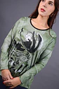 Polera (Mu) C/P M/L Est Aplic Strass Give W56430 Verde - Miniatura 3