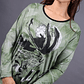 POLERA (MU) C/P M/L EST APLIC STRASS GIVE W56430 VERDE - Miniatura 3