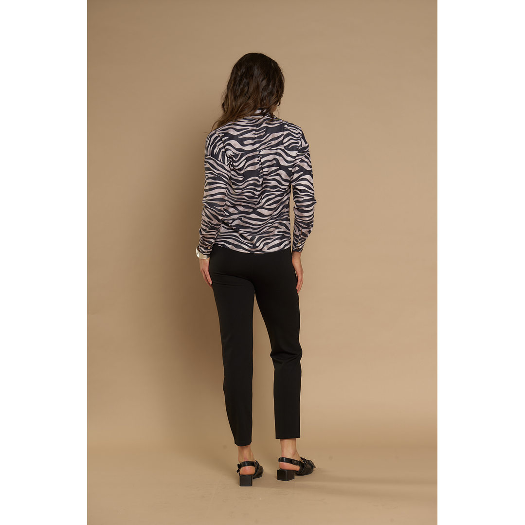 PANTALON (MU) VESTIR SLIM GADWICK (CROP) GIVE P66403 NEGRO 3