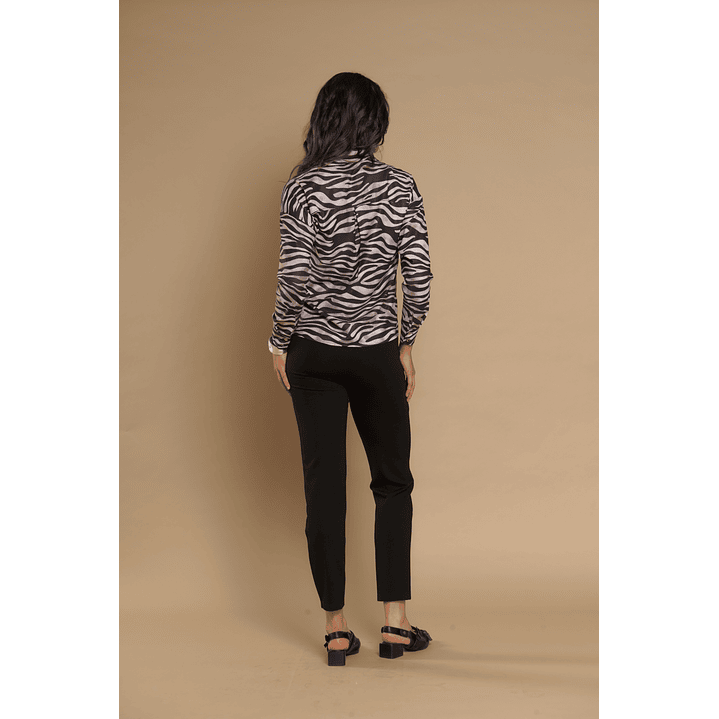 PANTALON (MU) VESTIR SLIM GADWICK (CROP) GIVE P66403 NEGRO 3