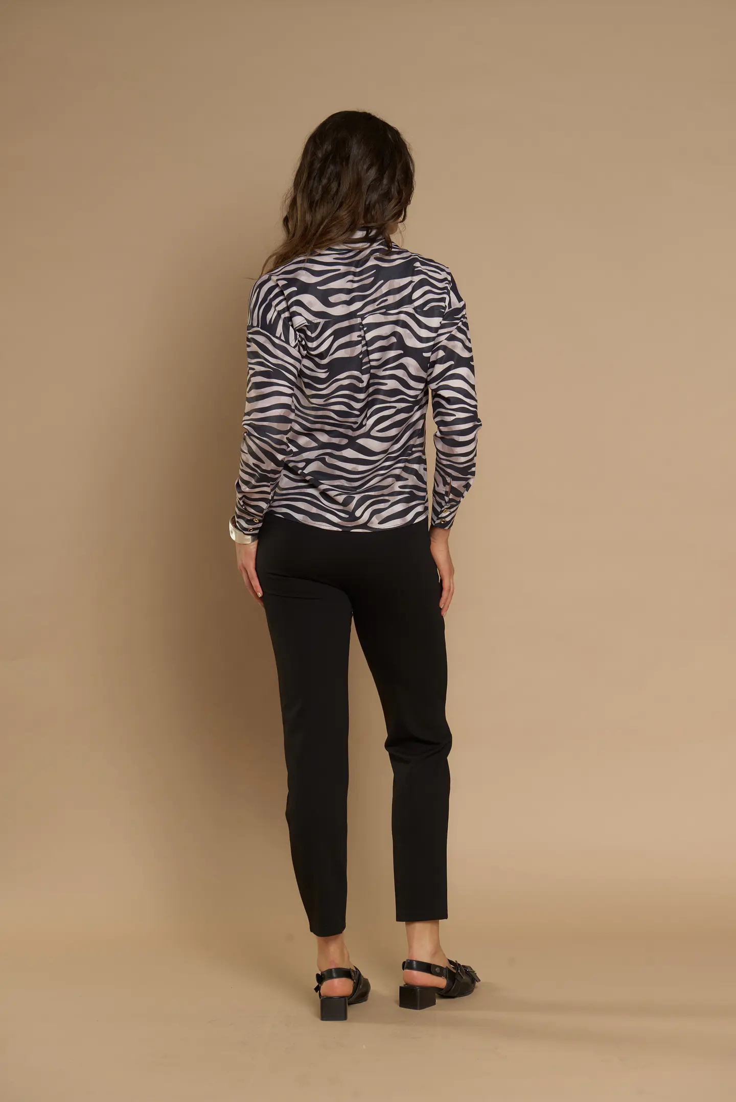 Pantalon (Mu) Vestir Slim Gadwick (Crop) Give P66403 Negro 3