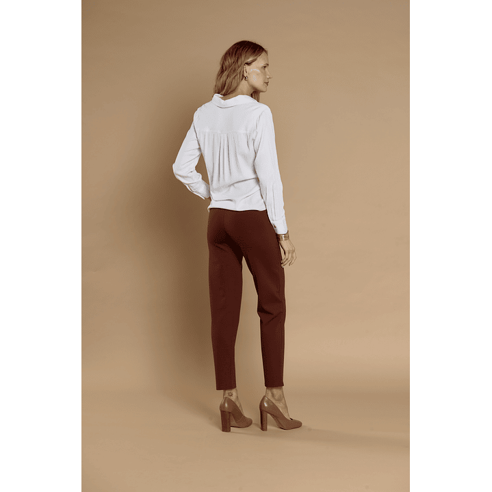 PANTALON (MU) VESTIR SLIM GADWICK (CROP) GIVE P66403 CAFE 2