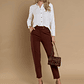 PANTALON (MU) VESTIR SLIM GADWICK (CROP) GIVE P66403 CAFE - Miniatura 1