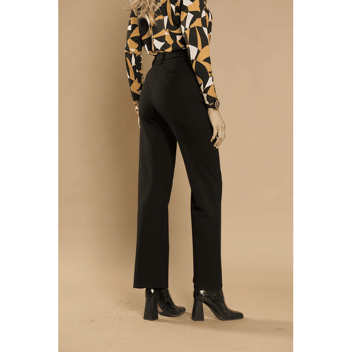 PANTALON (MU) VESTIR RECTO C/CINT GADWICK GIVE P66401 NEGRO 2