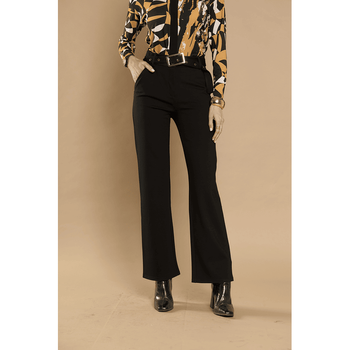 PANTALON (MU) VESTIR RECTO C/CINT GADWICK GIVE P66401 NEGRO 3
