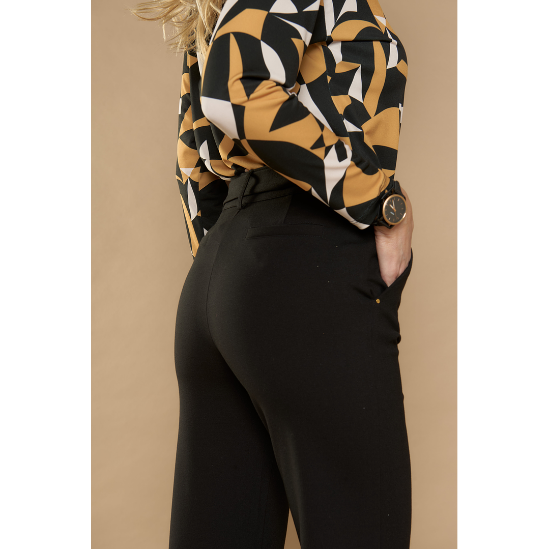 PANTALON (MU) VESTIR RECTO C/CINT GADWICK GIVE P66401 NEGRO 4