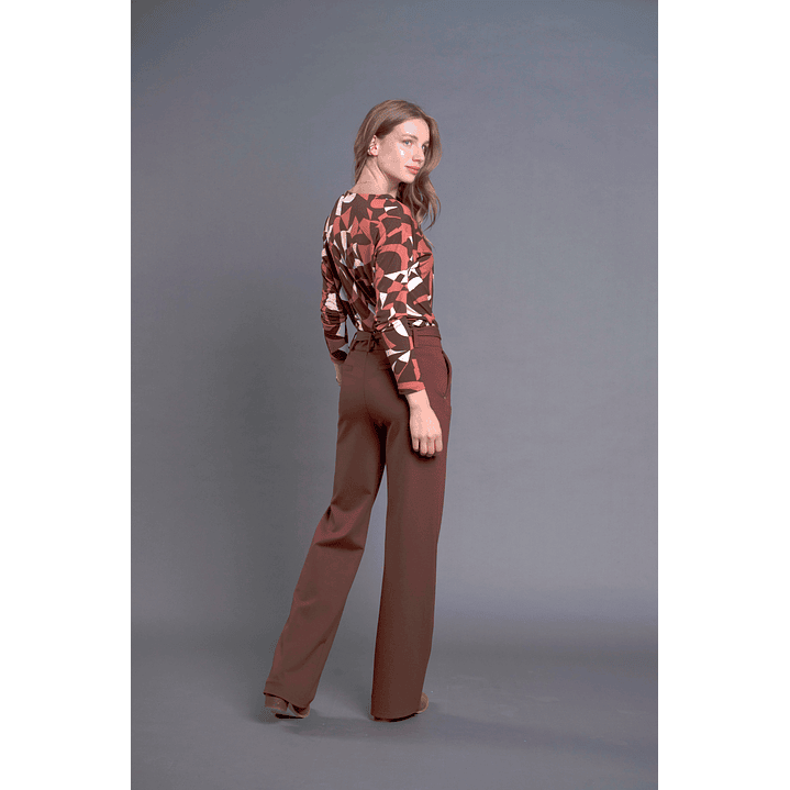 PANTALON (MU) VESTIR RECTO C/CINT GADWICK GIVE P66401 CAFE 1