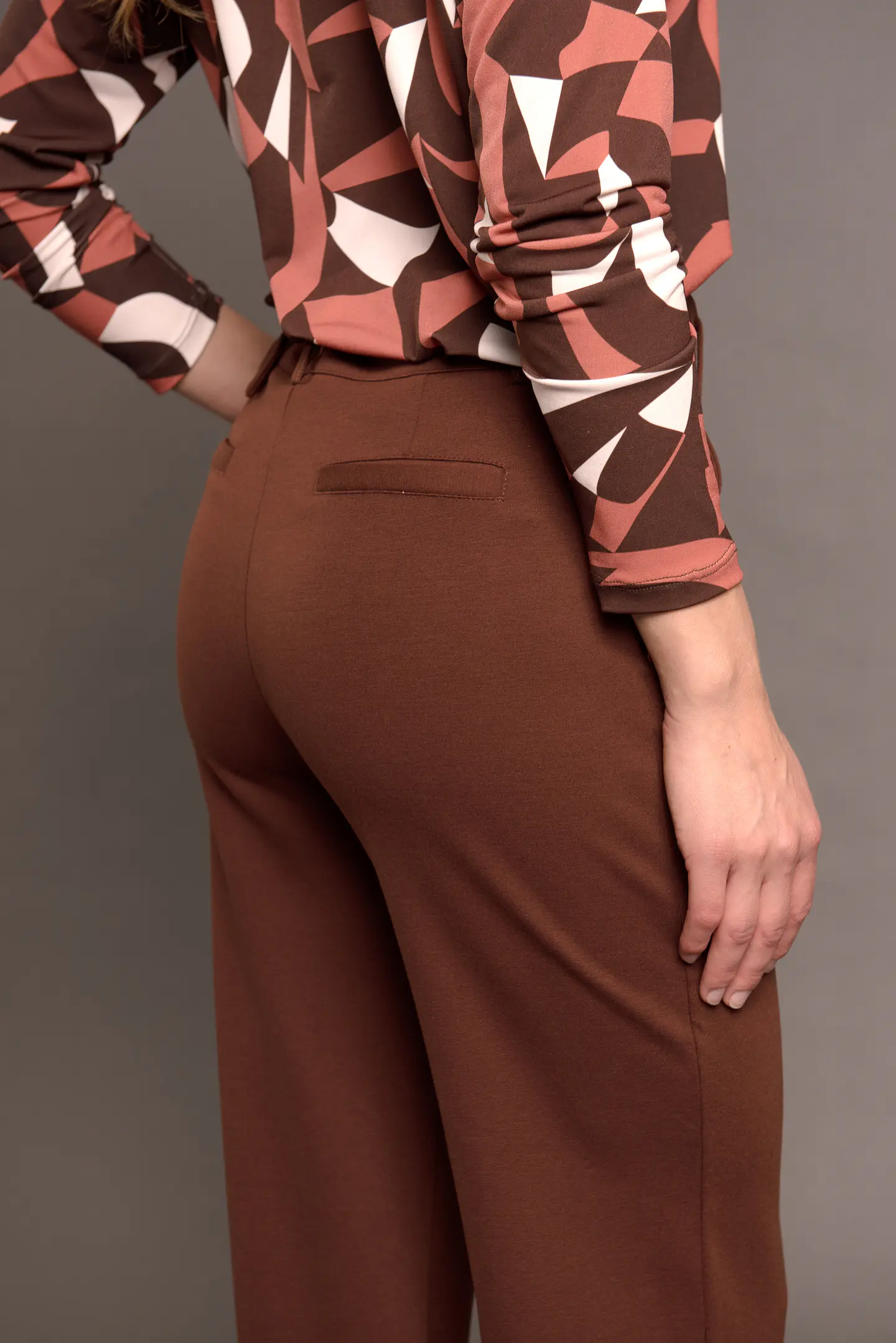 Pantalon (Mu) Vestir Recto C/Cint Gadwick Give P66401 Cafe 3
