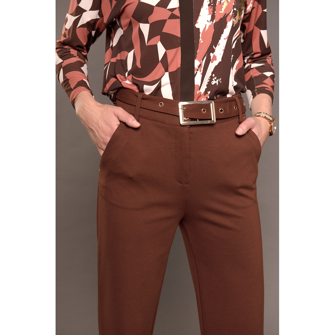 PANTALON (MU) VESTIR RECTO C/CINT GADWICK GIVE P66401 CAFE 4