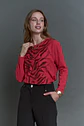 Polera (Mu) C/P M/L Melange Est Aplic Strass Give L56433 Rojo - Miniatura 1