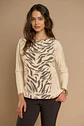 Polera (Mu) C/P M/L Melange Est Aplic Strass Give L56433 Beige - Miniatura 4