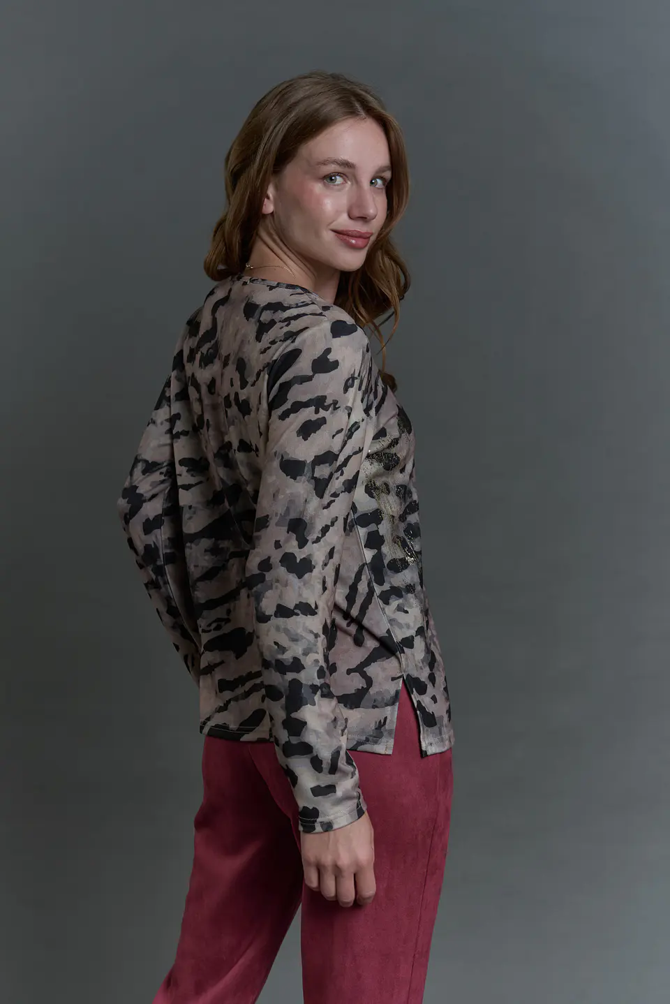Polera (Mu) C/P M/L Est Folia Give E56400 Beige 3