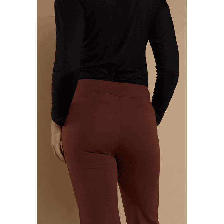 PANTALON (MU) FLARE APLIC PU TACHAS GADWICK GIVE C66402 CAFE 2