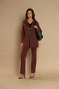 Pantalon (Mu) Flare Aplic Pu Tachas Gadwick Give C66402 Cafe - Miniatura 1