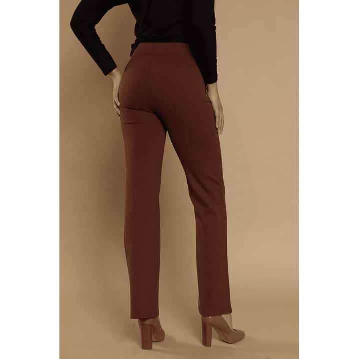 PANTALON (MU) FLARE APLIC PU TACHAS GADWICK GIVE C66402 CAFE 3