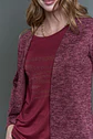 Chaleco (Mu) M/L Melange C/Polera Give A56419 Burdeo - Miniatura 4