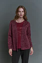 Chaleco (Mu) M/L Melange C/Polera Give A56419 Burdeo - Miniatura 6