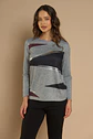 Polera (Mu) C/P M/L Aplic Folia Camant Give A56404 Gris - Miniatura 3