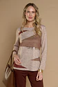 Polera (Mu) C/P M/L Aplic Folia Camant Give A56404 Beige - Miniatura 1