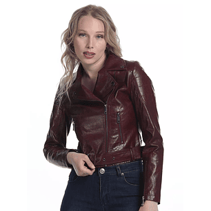 CHAQUETA MU PU BIKER ELLUS IFP90786540 CIRUELA