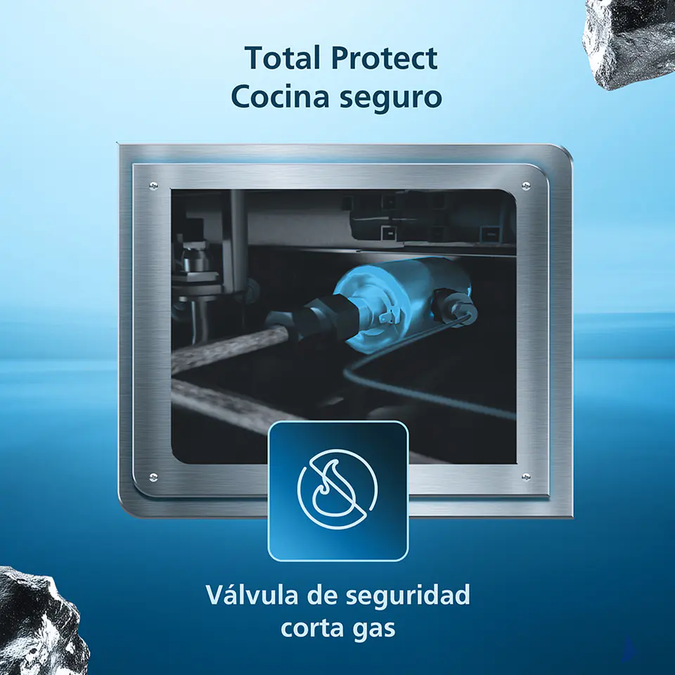 Cocina De Piso A Gas 51 Cm Negro Mabe - Cmc5100Na1 5