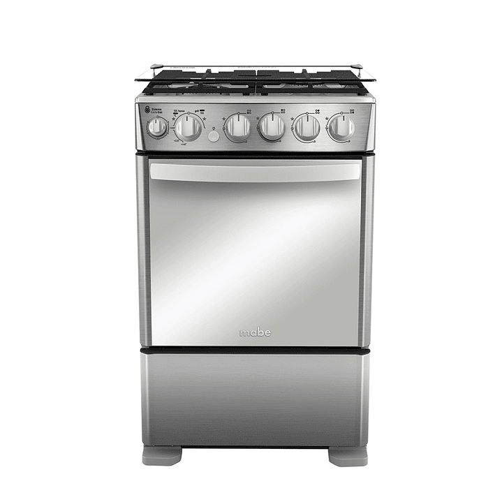 Cocina de Piso a Gas 55 cm Inox Mabe - CMC5560FX1 1